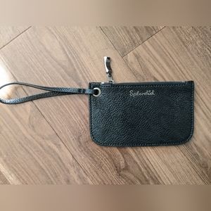 Splendid - "The Jane" Small Wristlet Wallet Zip Closure | Black